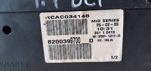 8200399700 quadro strumenti
