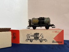 Vagone con cisterna petroli Rivarossi H0 C MBe/9. Anni 50/60.Scatola originale