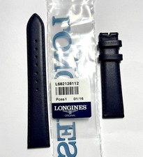 Cinturino orologio originale Longines 18 mm pelle blu scuro # L682128112
