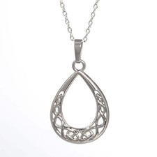 Silver Plated Drop Celtic