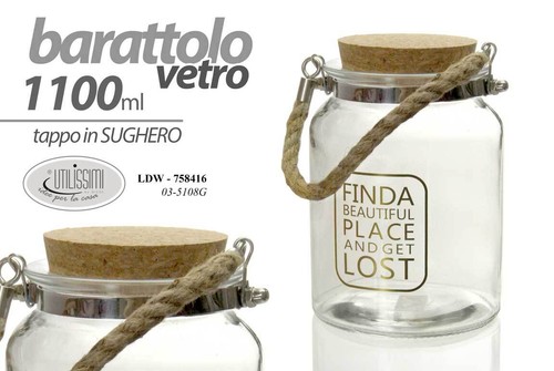 Barattolo vetro cucina - barattolo,