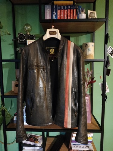 Belstaff racing black leather - racing,