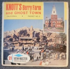Gaf H30 Knott's Berry Farm Old West #2 Buena Park CA view-master pacchetto 3 rulli