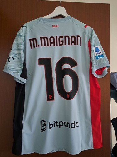 Maglia milan worn maignan - maglia,