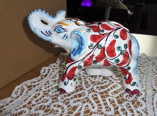 Elefante ceramica dipinta a - elefante,