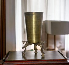 Ottone Antico Bere Tazza Vetro