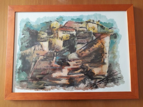 Quadro dipinto tiberiano - quadro,