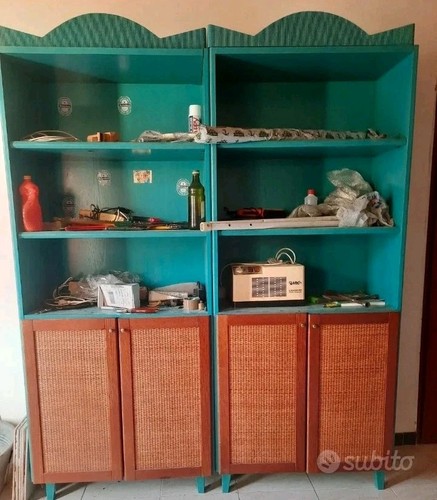 Libreria vintage legno - vintage,