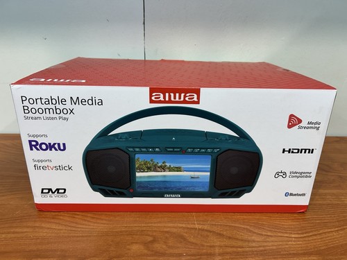 Aiwa portable media boombox - aiwa,