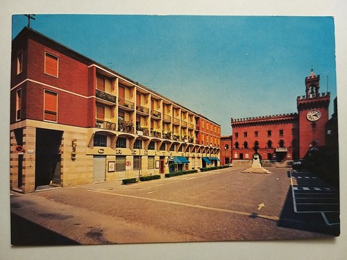 Budrio piazza - (bologna).,