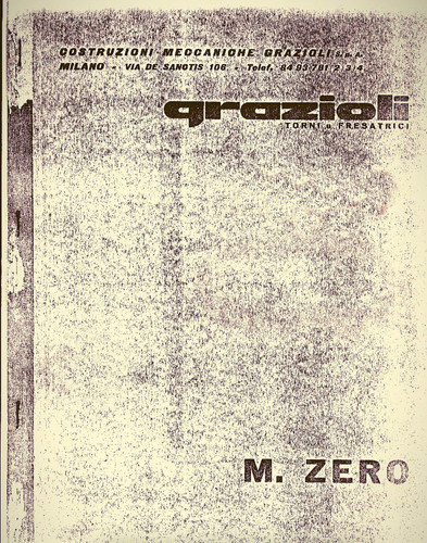 Grazioli zero fresatrice - grazioli,