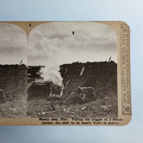 Ww1 military stereoview c1916 - ww1,
