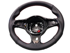rivestimento volante per Alfa Romeo 159 TI vera pelle nera da sostituire cucire