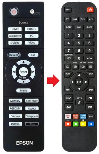 Telecomando adatto per epson - per,