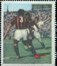 bh15 rara figurina originale card quiz calendario 1952 n 46 milano calcio