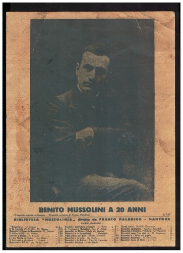 Fascismo cartoncio mussolini - fascismo,