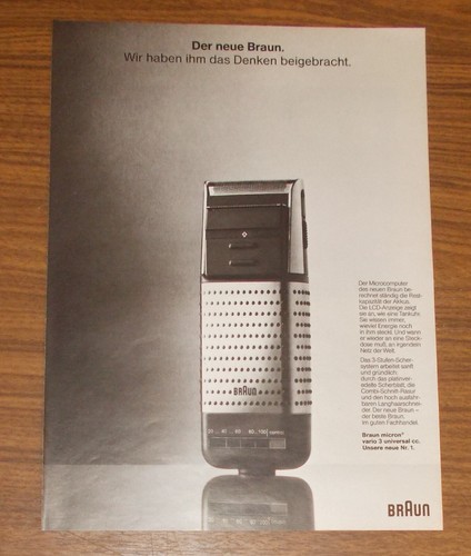 Rara pubblicità braun micron - rara,