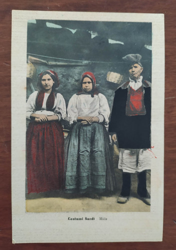 11239 cartolina costumi sardi - cartolina,