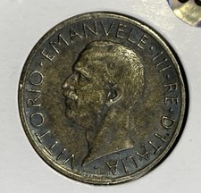 💥ITALY 5 Lire 1929 R -