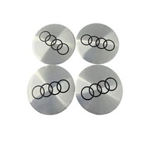4 COPRIMOZZO ADESIVI 56MM COMPATIBILI CON AUDI A1 A3 A4 A5 A6 Q5 Q7 CERCHI 