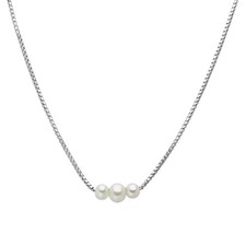 Collana Miluna Donna Oro Bianco 18 Kt Perla e Diamanti _PCL6680