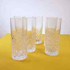 bicchieri in cristallo vintage, 6 pezzi