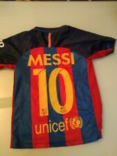 Barcellona Messi #10 Retro Maglie da calcio Maglietta maglia da calcio BAMBINO