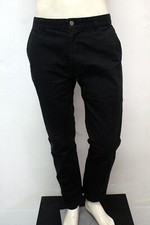 Tommy Hilfiger Jeans Uomo Pantalone Taglia 44 Nero Pant Pants Regular Cotone