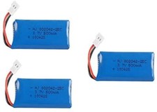 Set di 3 batterie LiPo 500 mAh