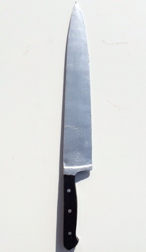 Coltello con sangue finto - finto, arma