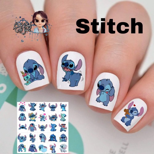 Stitch waterslide decalcomanie - stitch,