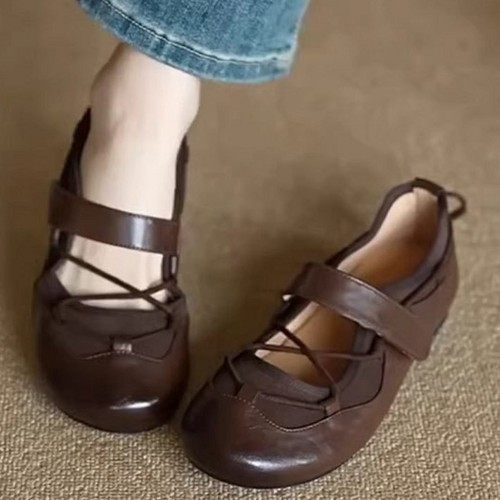 Mary janes women leather round - leather,
