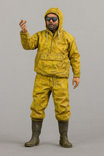 TG44 – Modern Fisherman Deck Crew Figure Attrezzatura Impermeabile con Cappuccio