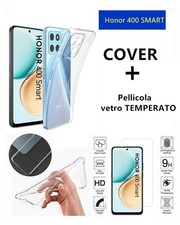 Cover Custodia Silicone TRASPARENTE  pre Honor 400 SMART + PELLICOLA VETRO