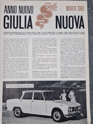 1969 pubblicita advert alfa - pubblicita',