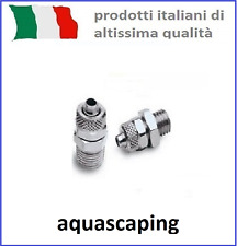 AQUILI - Raccordo con ghiera - 2 pezzi  per impianto CO2 acquario