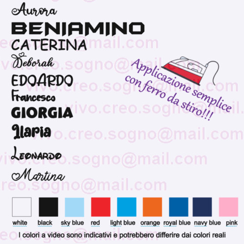 Nome personalizzato - nome,