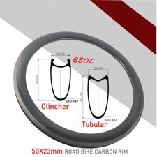 Cerchio in carbonio 650C bici