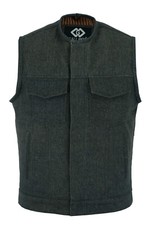 Gilet-Gilet Cut off Marrone
