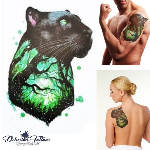 Tatuaggio temporaneo pantera - tatuaggio,