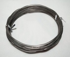 10mt  filo in alluminio 1mm colore argento scuro / originale bijoux