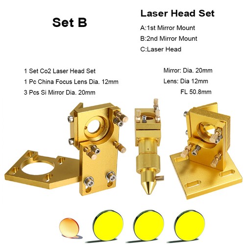 Testa laser co2 - specchio, si