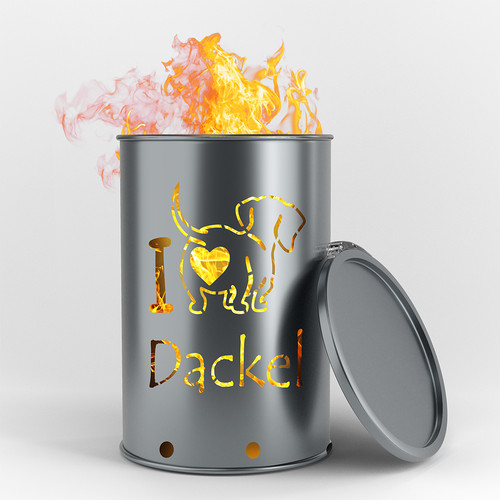 Bidone fuoco love - bidone,