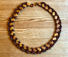 Collana girocollo in stile etnico. Vintage originale anni '70