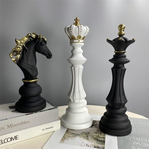 Pezzi scacchi statua resina - scacchi,