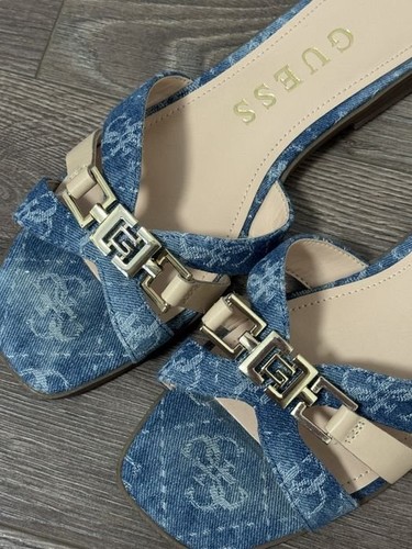 Scivoli donna guess blu denim - guess,
