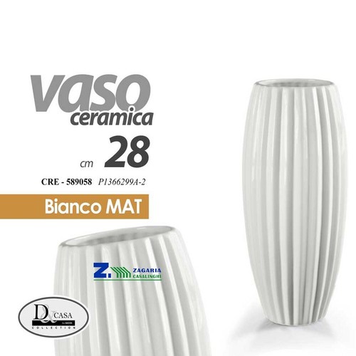 Vaso bianco ceramica - vaso,