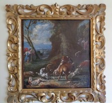 Quadro Fiammingo Del 500 Caccia Al Leone