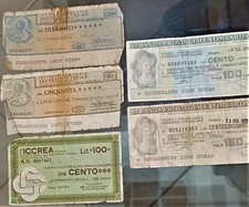 ZZ MINI ASSEGNI ANNI 70 CINQUE