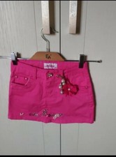 gonna bimba fucsia miss image 10 anni  jeans moda fashion 134-140 cm sconti